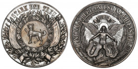 St. Gallen. Silbermedaille 1897. Lichtensteig. Kantonalschützenfest. 17.17 g. Richter (Schützenmedaillen) 1170a. Marktverfügbarkeit: Weniger als ca. 2...