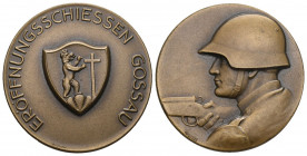 Gossau O.J Eröffnungsschiessen Bronce 30mm Ri: 1241a FDC