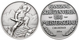 Uri O.J Meisterschaftsschiessen Bronce versilbert 50mm Ri: 1536Aa unz