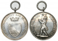 Zürich O.J Schützenmedaille Silber 25mm Ri: 1936a selten FDC