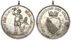 Zürich. Silbermedaille o. J. (ab 1852). Zürich. Knabenschiessen der Stadt Zürich. 11.66 g. Richter (Schützen­medaillen) 1935a bis unz