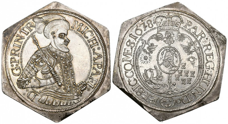 Transylvania / Siebenbürgen ? Michael Apafi (1661-1690) 2 Thaler klippe / Doppel...