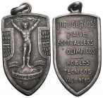 Uruguay 1928 Fussball Medaille Bronce versilbert 7,62g 19,9x34mm sehr selten bis unzirkuliert