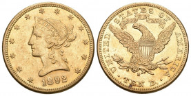 USA 10 Dollars 1892 S, San Francisco. Liberty Head. 16.72g Fr. 160. KM: 102 -vz