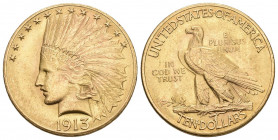 USA 10 Dollars 1913 Philadephia. Indianer. 16.74g. KM: 130 ss-vz