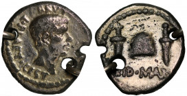 Brutus with L. Plaetorius Caestianus, silver ‘Eid Mar’ Denarius, c.43-44 BC, struck to commemorate the assassination of Julius Caesar on the Ides of M...