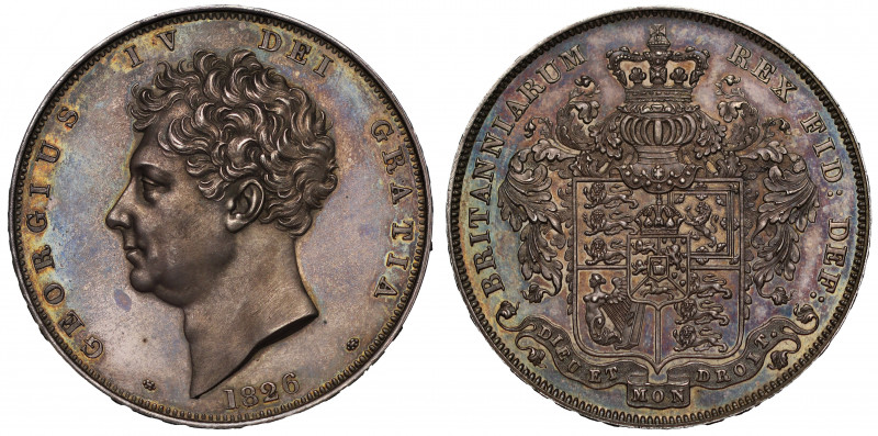 PF62 | George IV (1820-30), silver proof Crown, 1826, bare head left, date below...