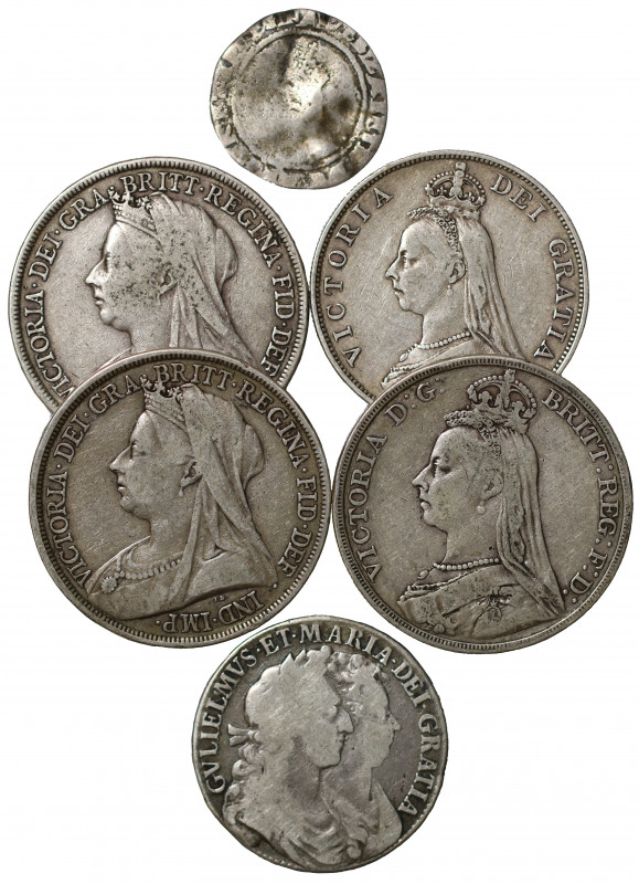Great Britain, Miscellaneous silver (6), consisting of Elizabeth I (1558-1603), ...