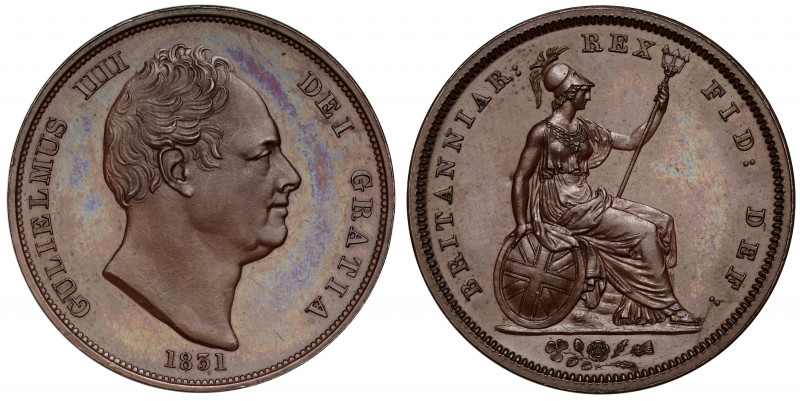 PF66 BN | William IV (1830-37), bronzed proof Penny, 1831, bare head right, plai...