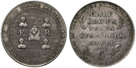 George III (1760-1820), silver Halfcrown Token, Berkshire, Reading, J.B. Monck, 1811, edge diagonally milled, 9.32g (D.3). Some minor marks, character...