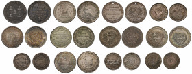 George III (1760-1820), silver Tokens (12), Berkshire, Reading, J.B. Monck, Eighteen Pence, 1811 (D.7); Cheshire, Stockport, G & R Ferns & T. Cartwrig...