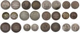 George III (1760-1820), silver Tokens (12), Cambridgeshire, March, S. Ratcliffe, E. Elam & J. Thurbon, Shilling, 1811 (D.1); Dorset, Poole, J. Ferris,...
