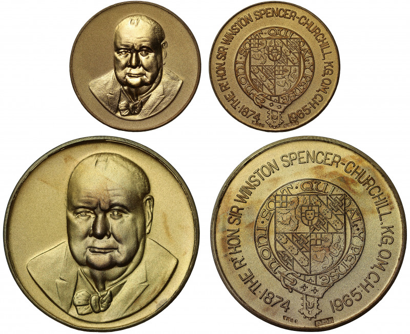 Sir Winston Churchill (1874-1965), gold Medal, 1965, by Toye, Kenning & Spencer ...