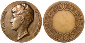 Lady Frances Chelmsford, Vicereine of India (1916-21) during the office of her husband Viscount Chelmsford, specimen or artist's proof Bronze Medal, 1...