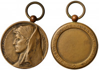 World War One, Ireland, Dublin, Monkstown House Auxiliary Hospital, undated (1914-18), specimen bronze prize medal, by Allan Gairdner Wyon, head of wa...