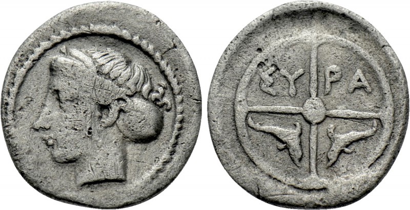 SICILY. Syracuse. Dionysios I (405-367 BC). Hemilitron or Hexonkion. 

Obv: Di...