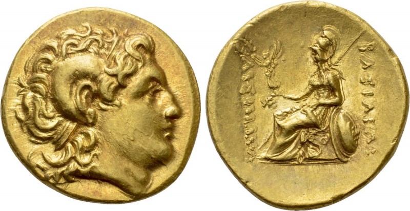 KINGS OF THRACE (Macedonian). Lysimachos (305-281 BC). GOLD Stater. Uncertain mi...
