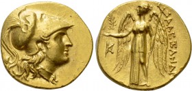 KINGS OF MACEDON. Alexander III 'the Great' (336-323 BC). GOLD Stater. Kallatis.