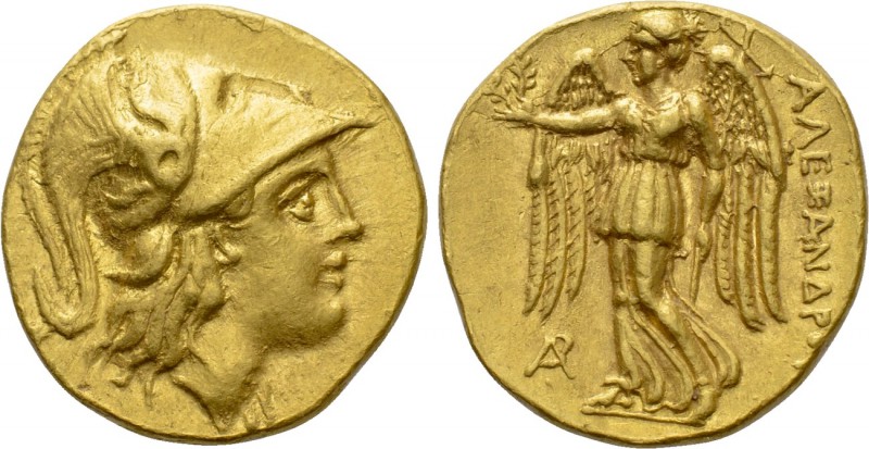 KINGS OF MACEDON. Alexander III 'the Great' (336-323 BC). GOLD Stater. Arados. ...