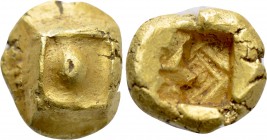 ASIA MINOR. Uncertain. EL Hemitetarte or 1/8 Stater? (Circa 625-600 BC).