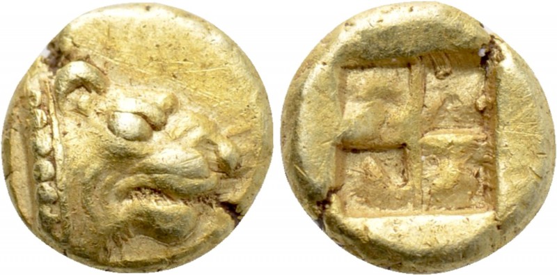 ASIA MINOR. Uncertain. EL 1/48 Stater (Circa 6th-5th centuries BC). 

Obv: Hea...