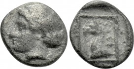 TROAS. Assos. Hemiobol (Circa 4th century BC).