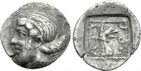 TROAS. Assos. Hemiobol (Circa 4th century BC).