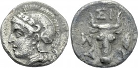 TROAS. Assos. Hemidrachm or Triobol (4th-3rd centuries BC).