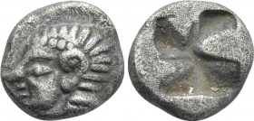 IONIA. Kolophon. 1/24 Stater or Hemiobol (Late 6th century BC).