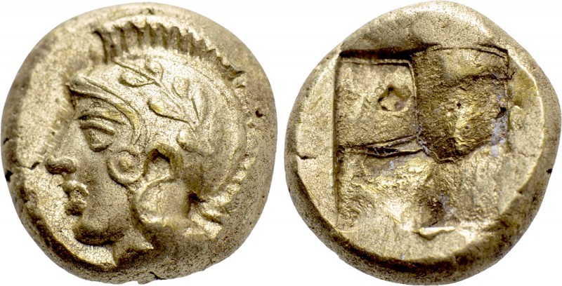IONIA. Phokaia. EL Hekte (Circa mid-late 5th century BC).

Obv: Helmeted and l...
