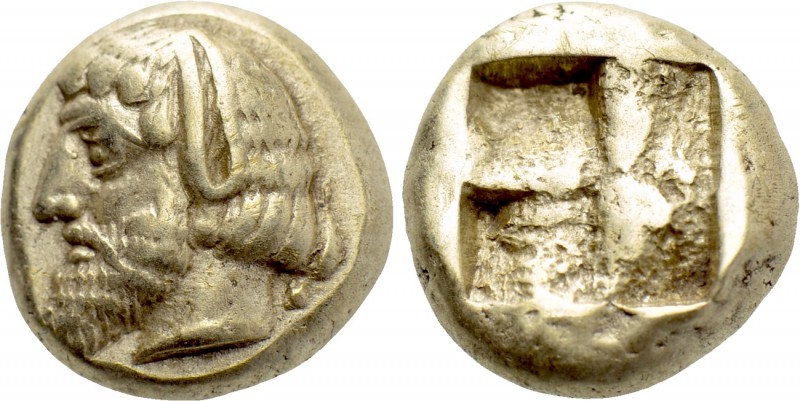 IONIA. Phokaia. EL Hekte (Circa 478-387 BC).

Obv: Bearded head of King Midas ...