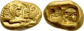 KINGS OF LYDIA. Kroisos (Circa 564/53-550/39 BC). GOLD Hekte. Sardes.