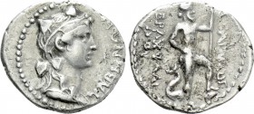 CARIA. Tabai. Drachm (Mid-late 1st century BC). Seleukos Brachoullidos, magistrate.
