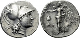 PAMPHYLIA. Side. Tetradrachm (Circa 205-100 BC). Ath-, magistrate.