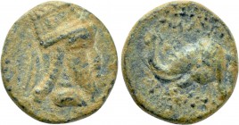 KINGS OF ARMENIA. Tigranes V (Circa 6-12). Ae Hemichalkon. Artagigarta.