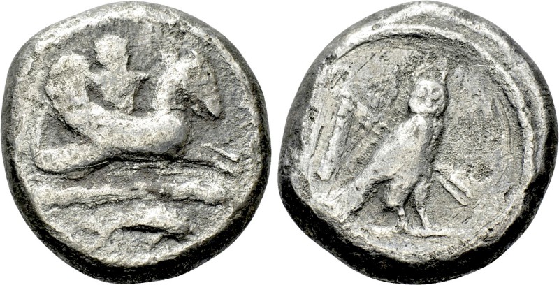 PHOENICIA. Tyre. Uncertain king (Circa 425-394 BC). Shekel. 

Obv: Deity, hold...
