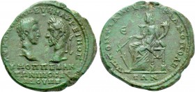MOESIA INFERIOR. Marcianopolis. Macrinus with Diadumenian as Caesar (217-218). Ae Pentassarion. Pontianus, legatus consularis.