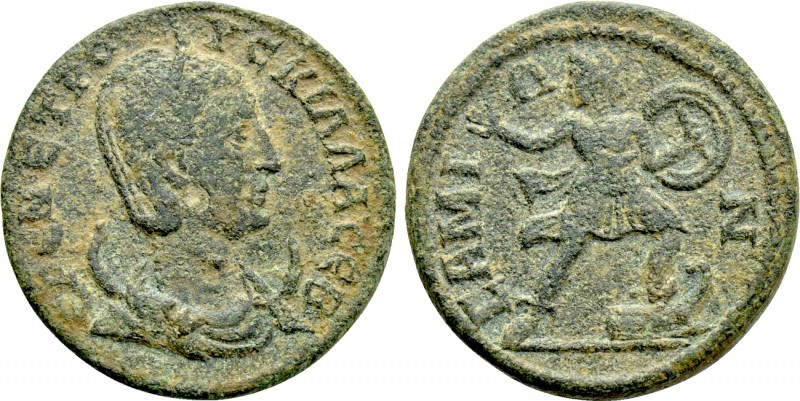 IONIA. Samos. Herennia Etruscilla (Augusta, 249-251). Ae. 

Obv: ЄΡЄΝ ЄΤΡΟΥϹΚΙ...