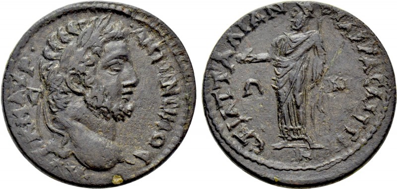 LYDIA. Saetta. Caracalla (198-217). Ae. Attalianos, first archon. 

Obv: AVT K...