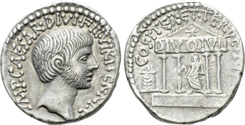 OCTAVIAN. Denarius (36 BC). Mint in central or southern Italy.

Obv: IMP CAESA...