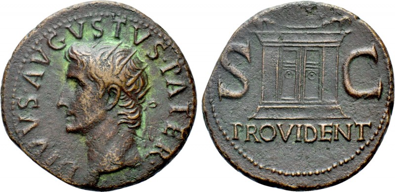DIVUS AUGUSTUS (Died 14). As. Rome. Struck under Tiberius. 

Obv: DIVVS AVGVST...