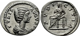 JULIA DOMNA (Augusta, 193-217). Denarius. Laodicea ad Mare.