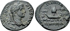 CARACALLA (198-217). Limes Denarius. Imitating Rome.