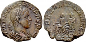PHILIP II (247-249). Sestertius. Rome.