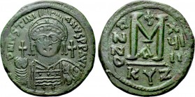 JUSTINIAN I (527-565). Follis. Cyzicus. Dated RY 18 (544/5).