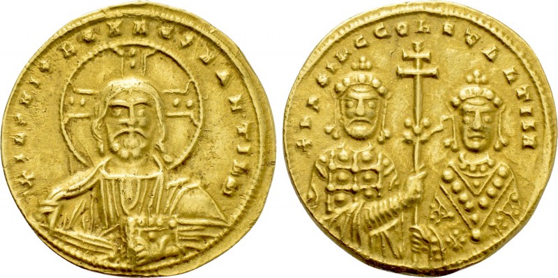 BASIL II BULGAROKTONOS with CONSTANTINE VIII (976-1025). GOLD Tetarteron Nomisma...