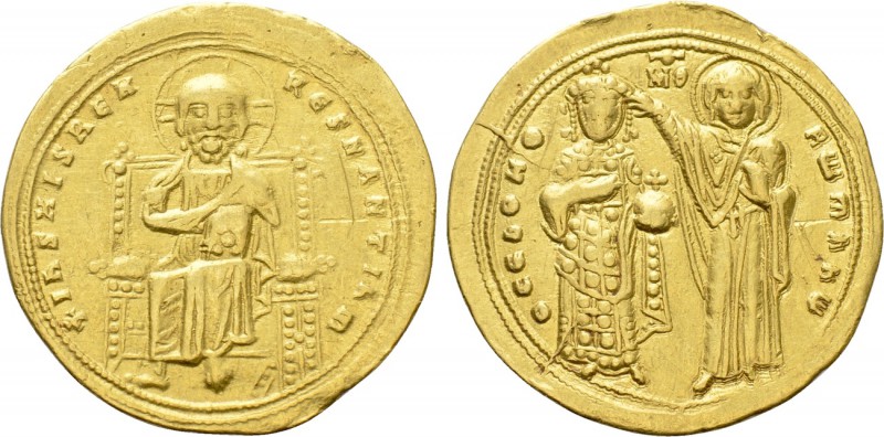 ROMANUS III ARGYRUS (1028-1034). GOLD Histamenon. Constantinople. 

Obv: + IҺS...