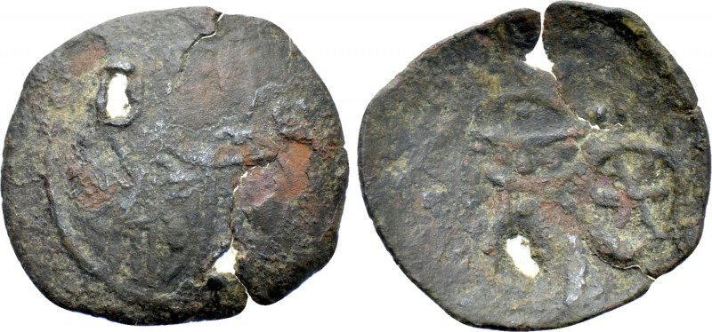 EMPIRE OF TREBIZOND. MIchael (1344-1349). Trachy. 

Obv: Facing bust of St. Eu...