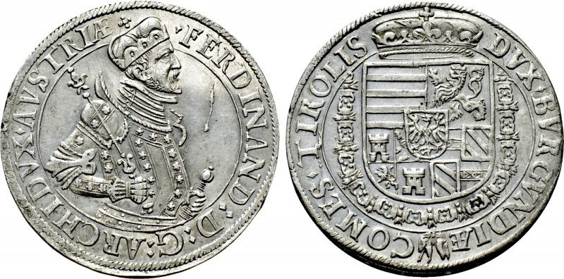 AUSTRIA. Holy Roman Empire. Ferdinand (Archduke, 1564-1595). Taler. Hall.

Obv...