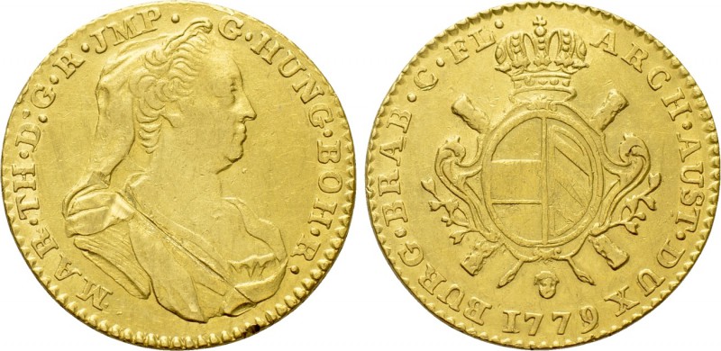 AUSTRIA. Holy Roman Empire. Maria Theresia (1740-1780). GOLD 2 Souverain d'or (1...